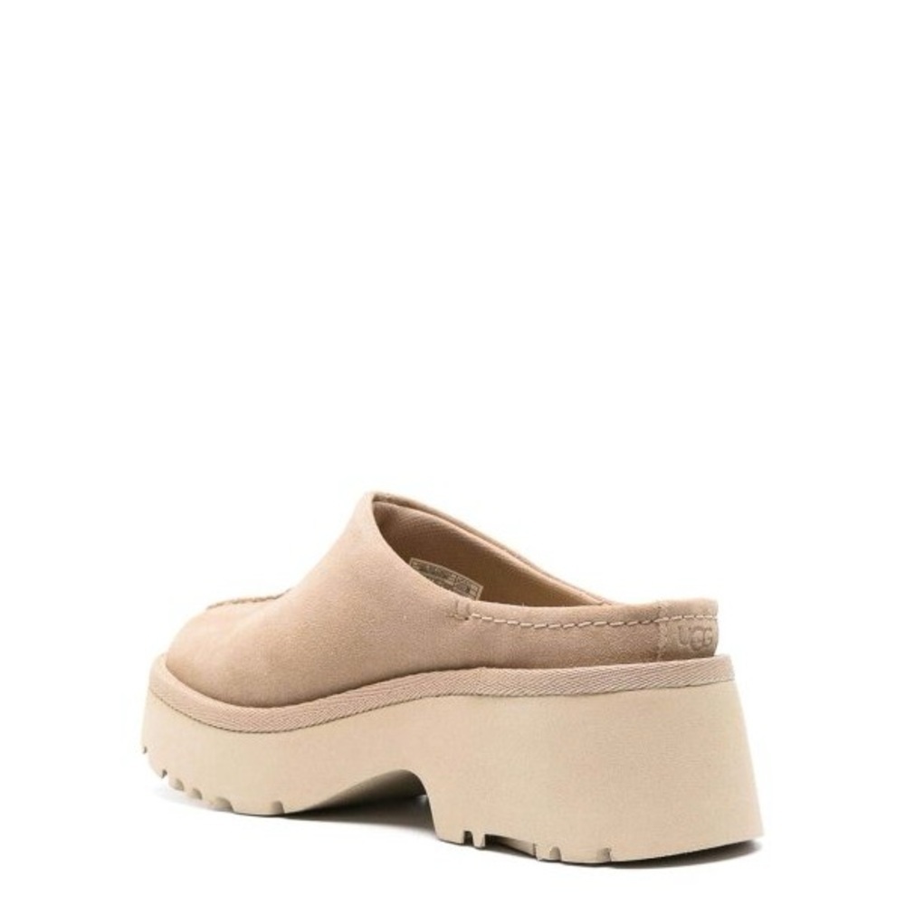 Ugg New Height Clog Women's Platform Suede Slip-On In Sand Size 12. NEW - Picture 2 of 6